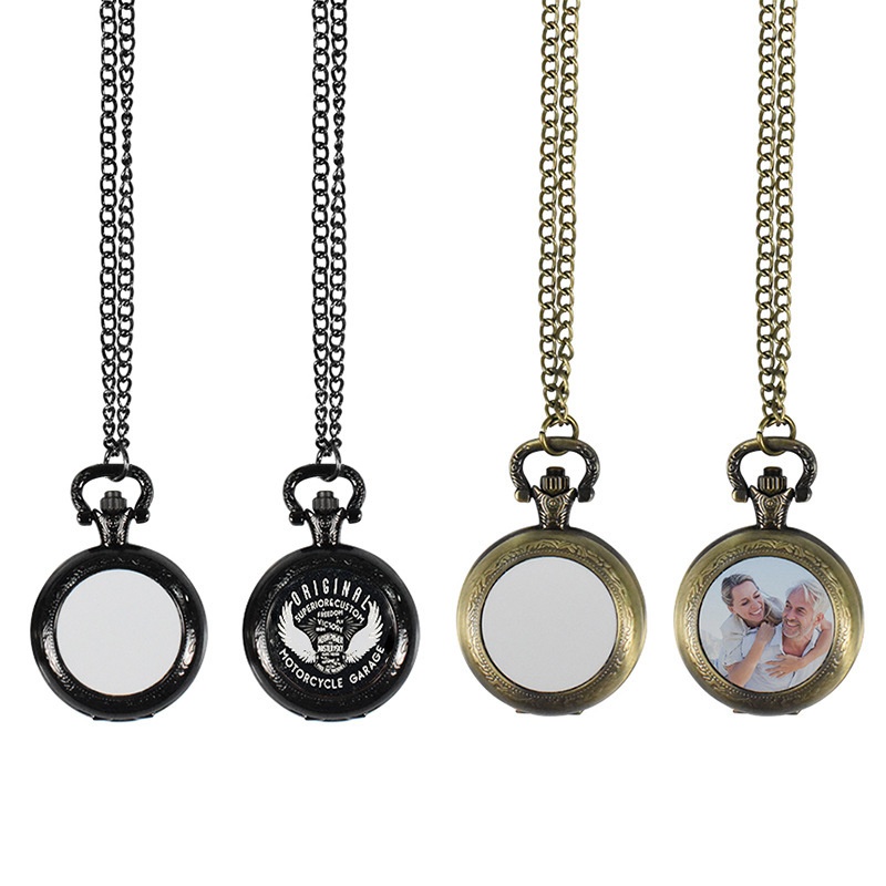 Vintage Fashion Stores - Custom Vintage Metal Pocket Watch Pendant
