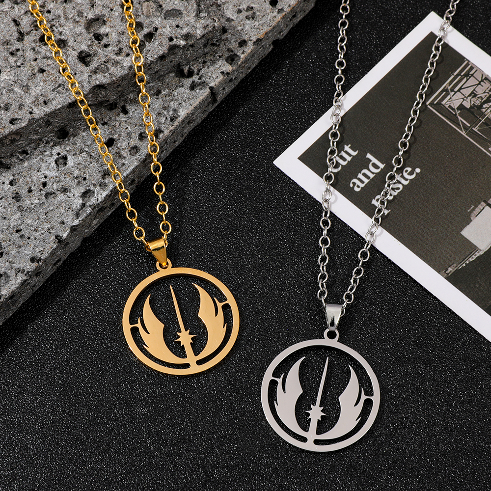 Vintage Fashion Necklace - Jedi Order Logo Necklace Fashion Stainless