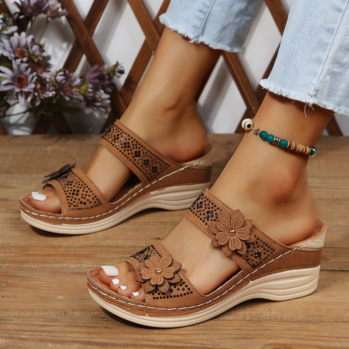 Vintage Fashion Ladies - New Fashion Summer Women Wedge Sandals