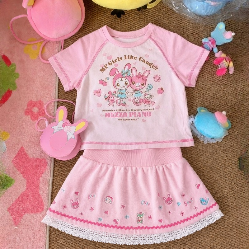 Vintage Kawaii Cute Short Slee - огляд і ціна Vintage Fashion