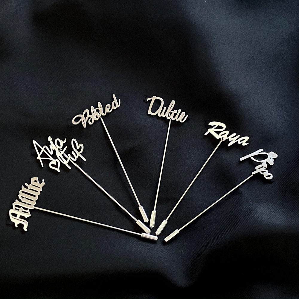 Personalized Men Lapel Pin Cus - огляд і ціна Vintage Fashion Names