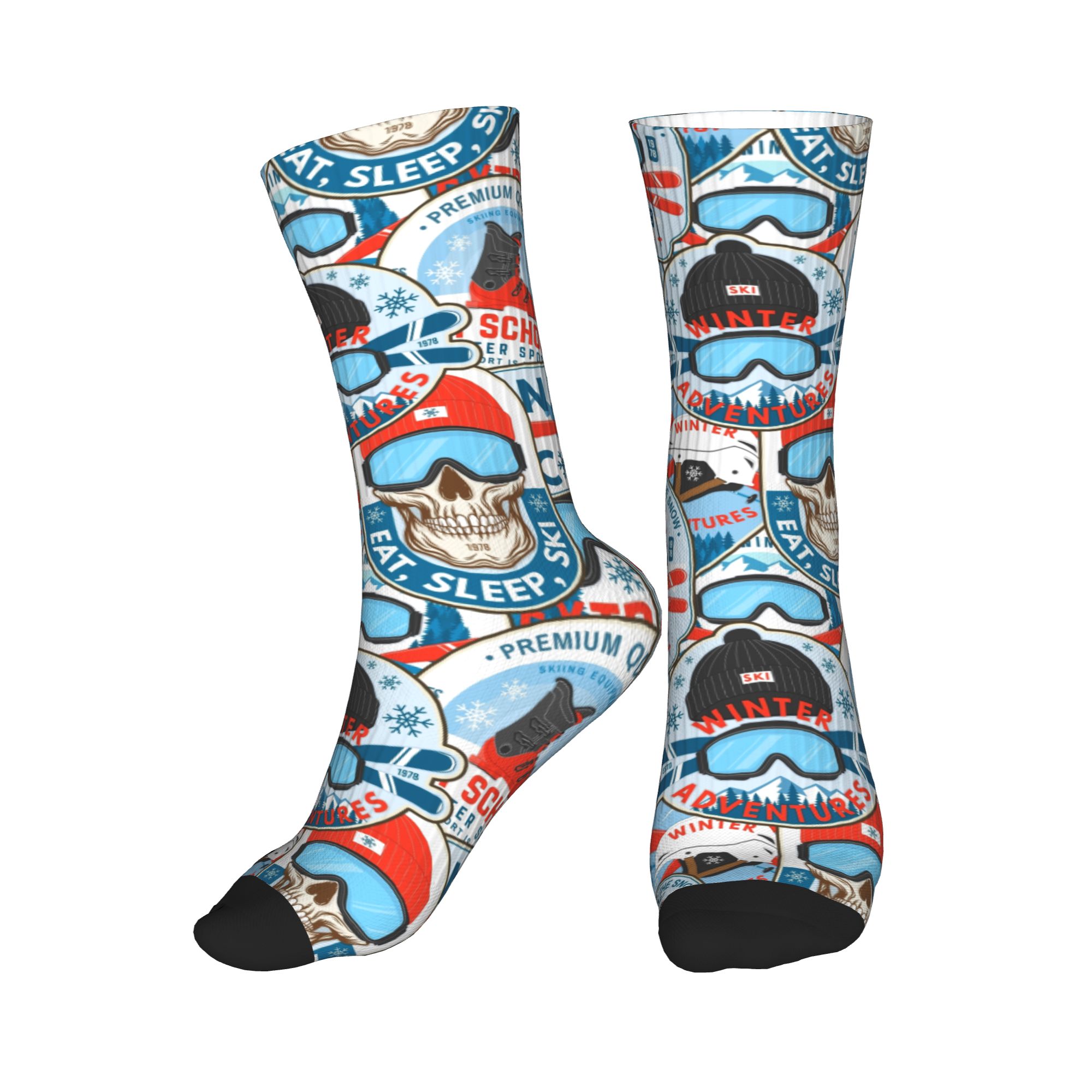 Vintage Red Blue Ski Club Seam - огляд і ціна Vintage Fashion Prints
