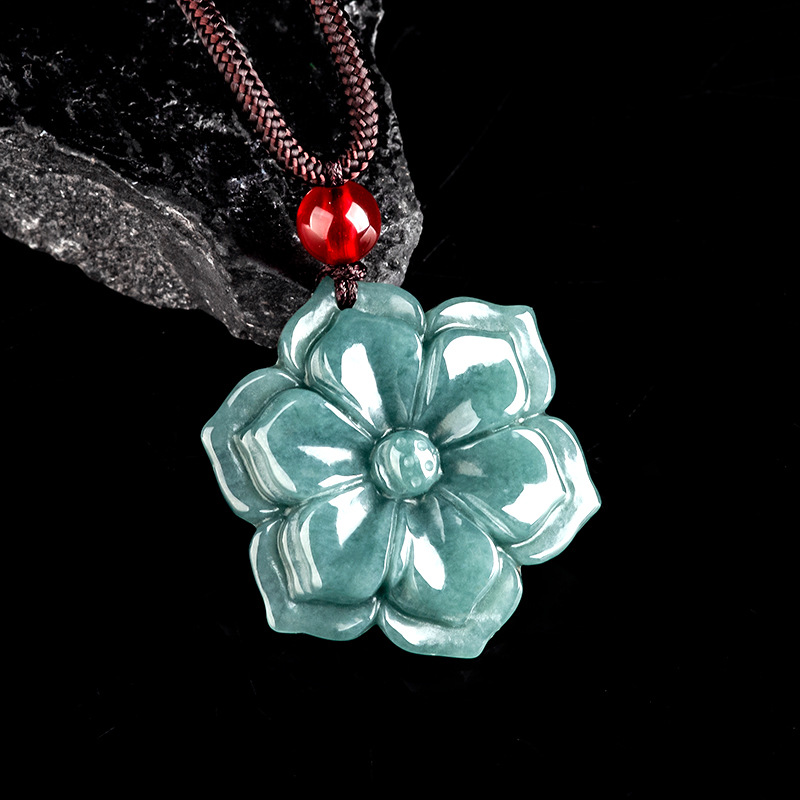 Burmese Jadeite Flower Pendant - огляд і ціна Vintage Fashion Necklace