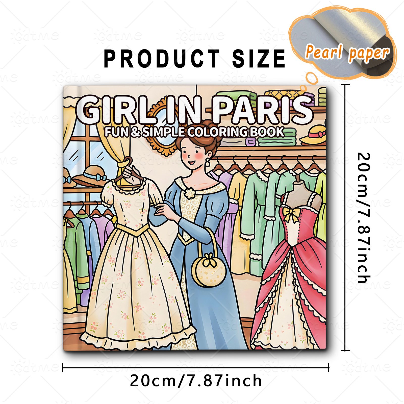 Paris Ladies Vintage Clothing  - огляд і ціна Vintage Fashion Coloring Book