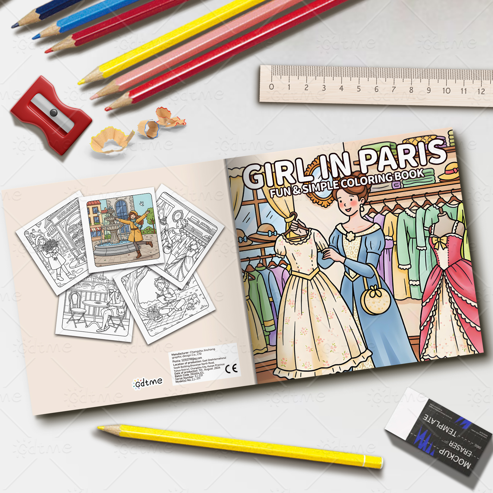 Paris Ladies Vintage Clothing  - огляд і ціна Vintage Fashion Coloring Book