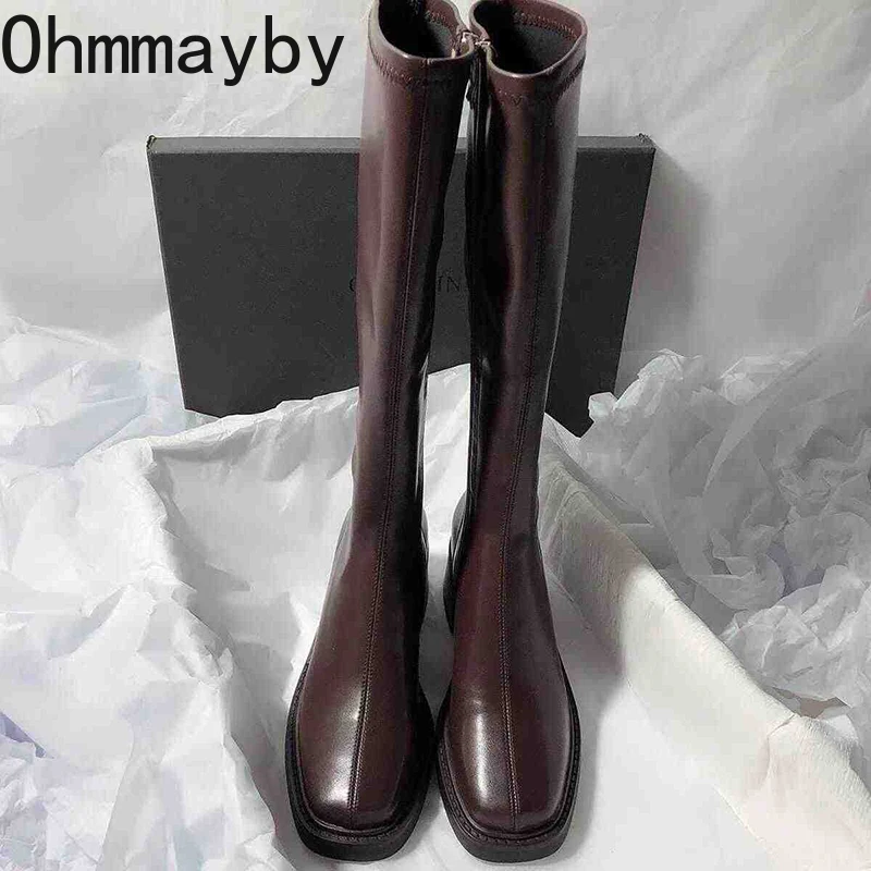 Vintage Thick Heel Women Knee  - огляд і ціна Vintage Fashion Ladies