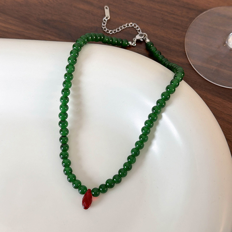 Vintage Green Beaded Necklace  - огляд і ціна Vintage Fashion Look