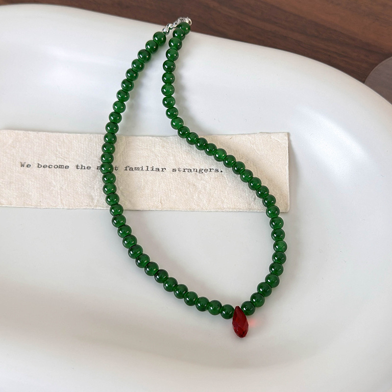 Vintage Green Beaded Necklace  - огляд і ціна Vintage Fashion Look