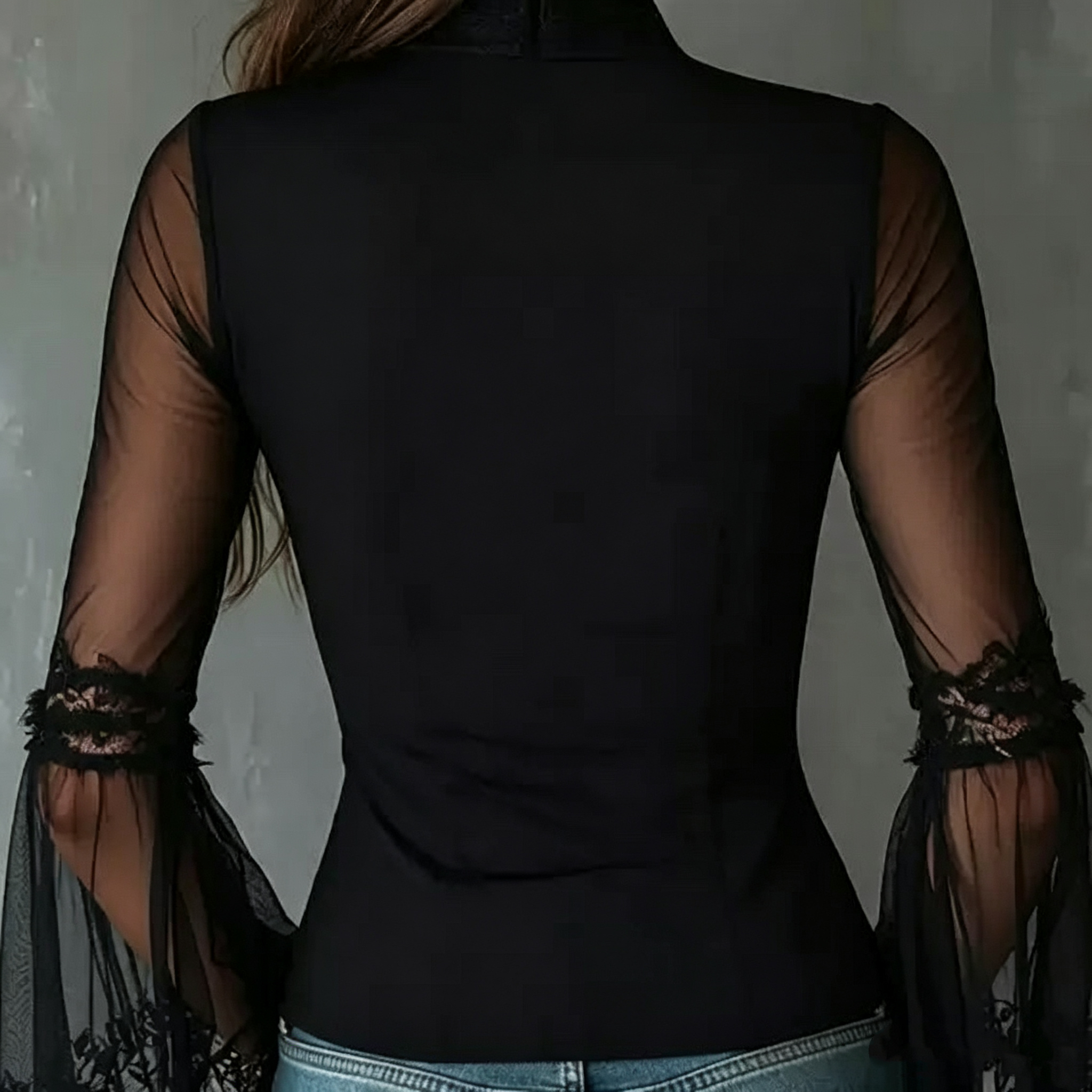 Ladies Black round Neck Long S - огляд і ціна Vintage Fashion Necklace