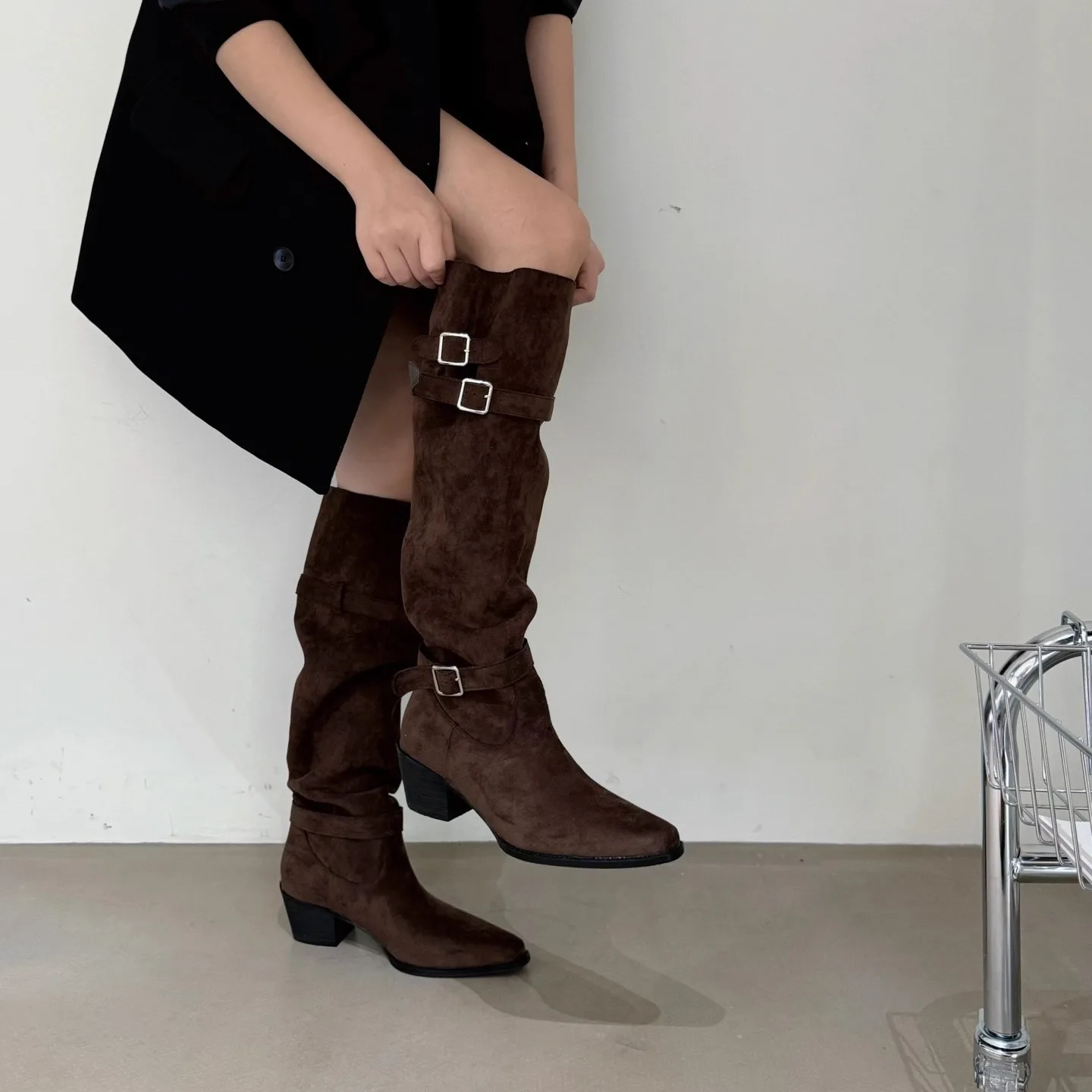 Vintage Suede Women Trouser Le - огляд і ціна Vintage Fashion Ladies