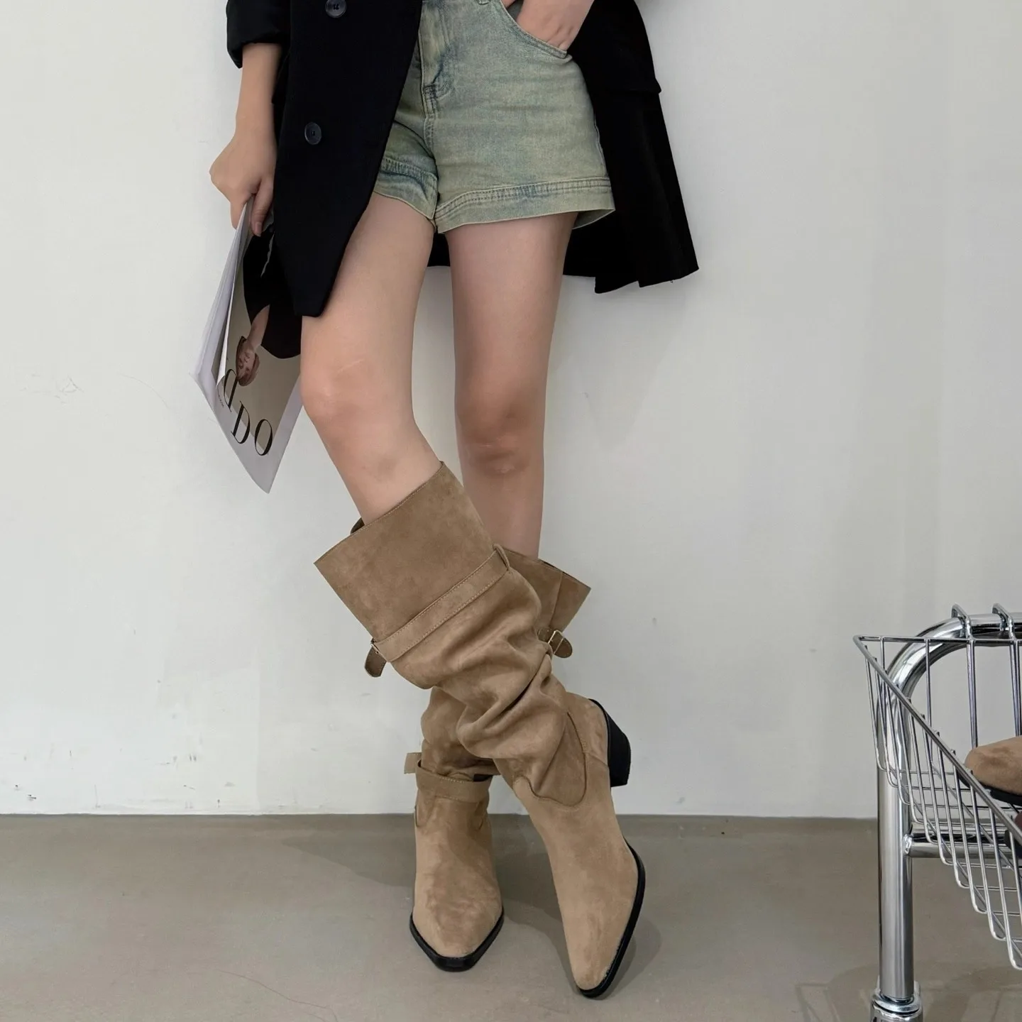Vintage Suede Women Trouser Le - огляд і ціна Vintage Fashion Ladies