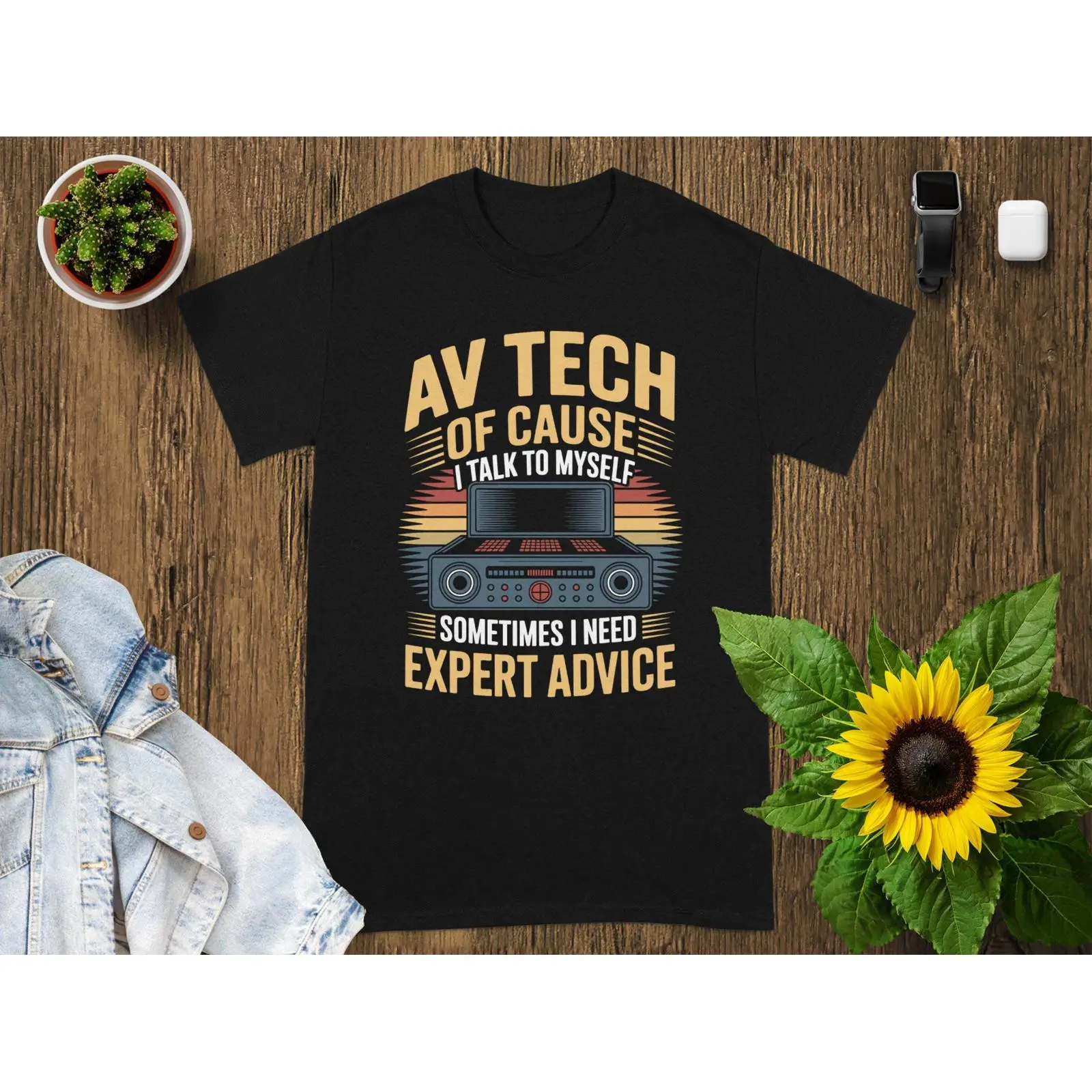 AV Tech T Shirt Audio Visual T - огляд і ціна Vintage Fashion Events