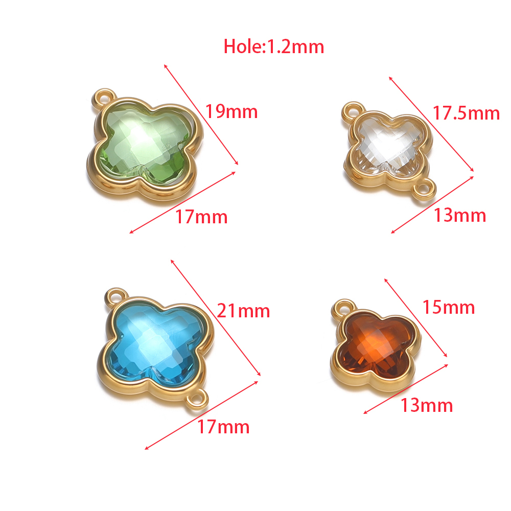5pcs Stainless Steel Four Leaf - огляд і ціна Vintage Fashion Necklace