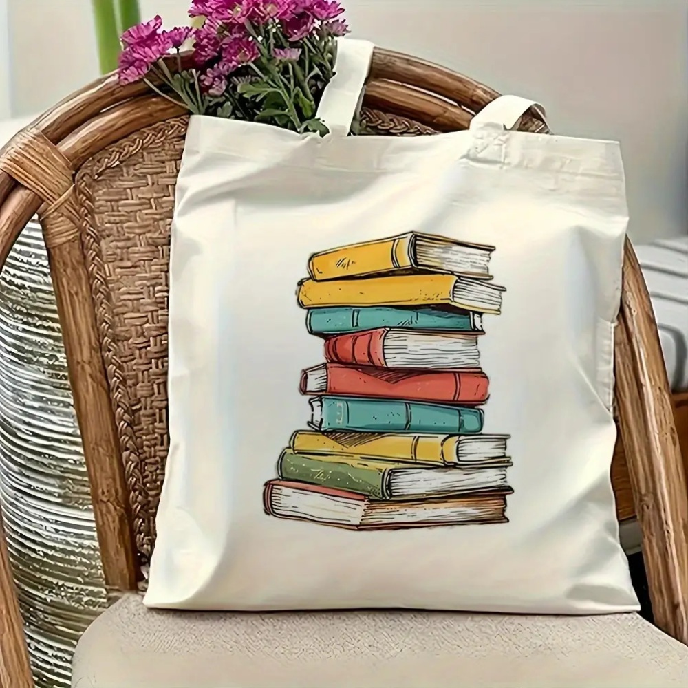 Colorful Stacked Books Tote Ba - огляд і ціна Vintage Fashion Coloring Book
