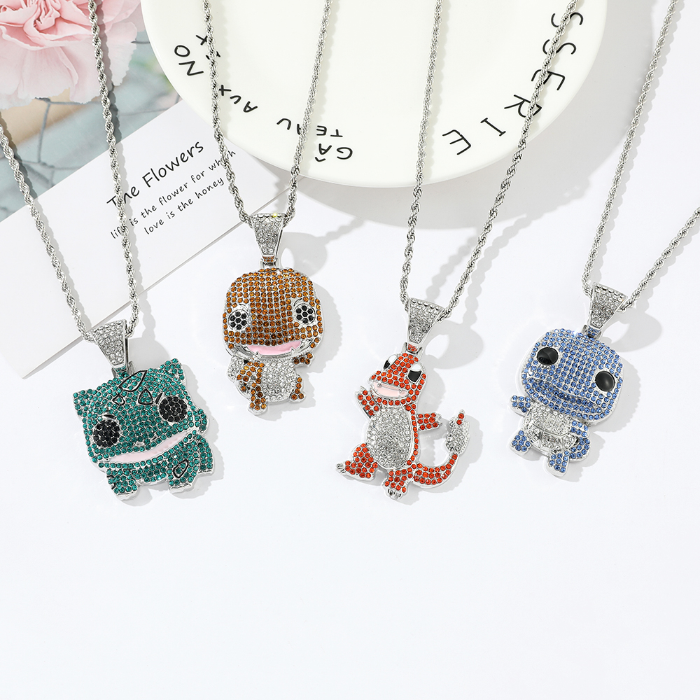 Diamond Studded Squirtle Neckl - огляд і ціна Vintage Fashion Necklace
