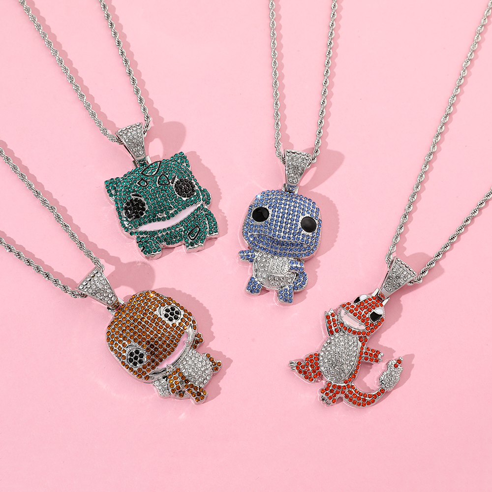 Diamond Studded Squirtle Neckl - огляд і ціна Vintage Fashion Necklace
