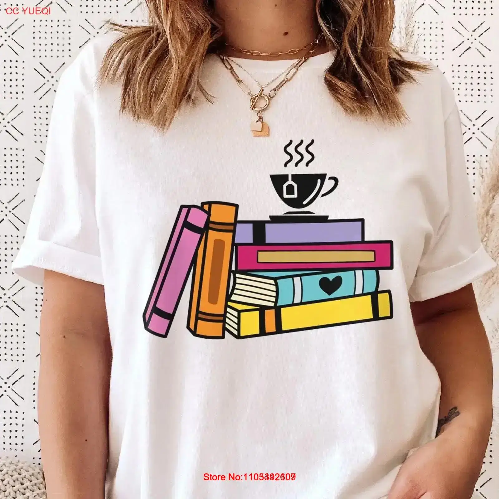 Books and Tea T Shirt Colorful - огляд і ціна Vintage Fashion Coloring Book