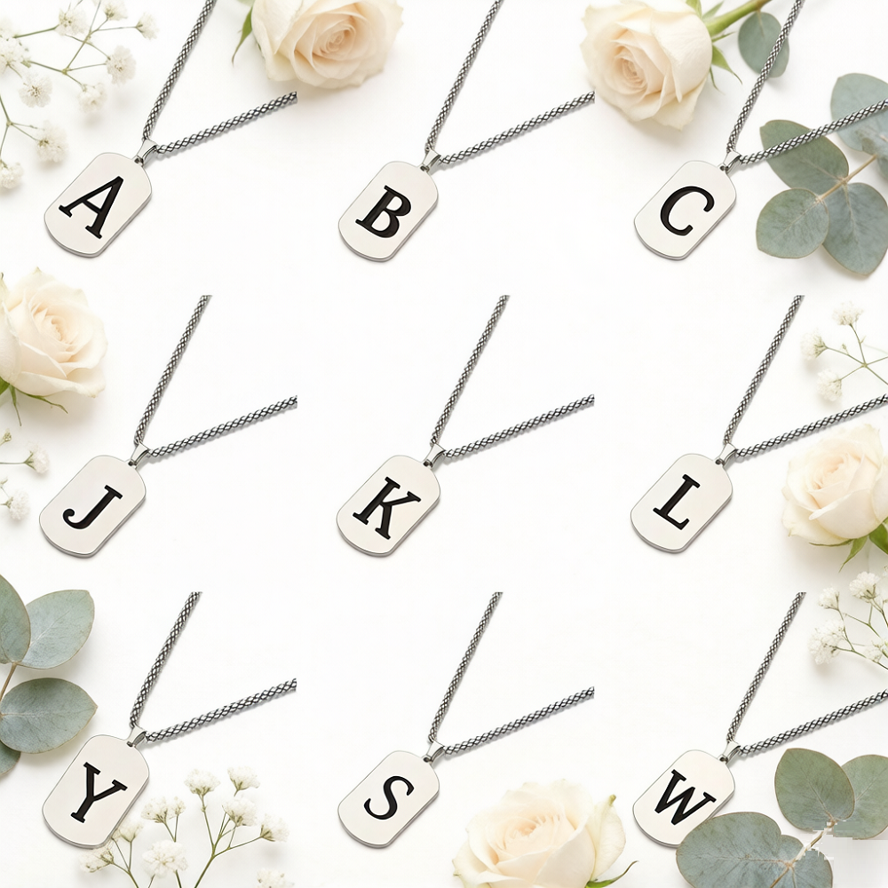 Personalized Stainless Steel I - огляд і ціна Vintage Fashion Necklace